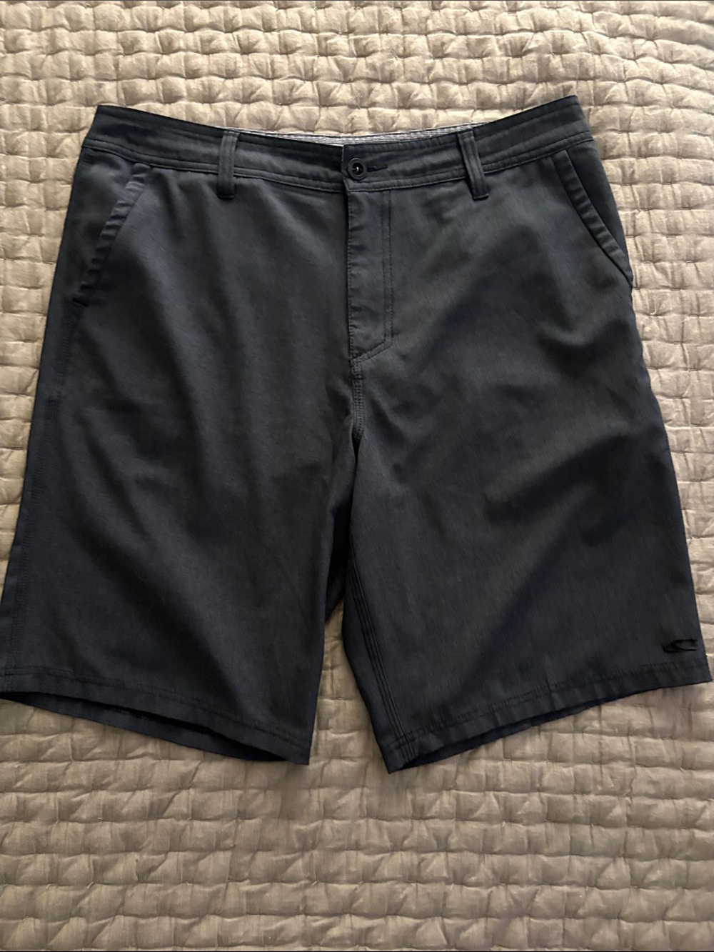 Men's O’Neill Charcoal Hybrid Shorts - Classic Flat Front